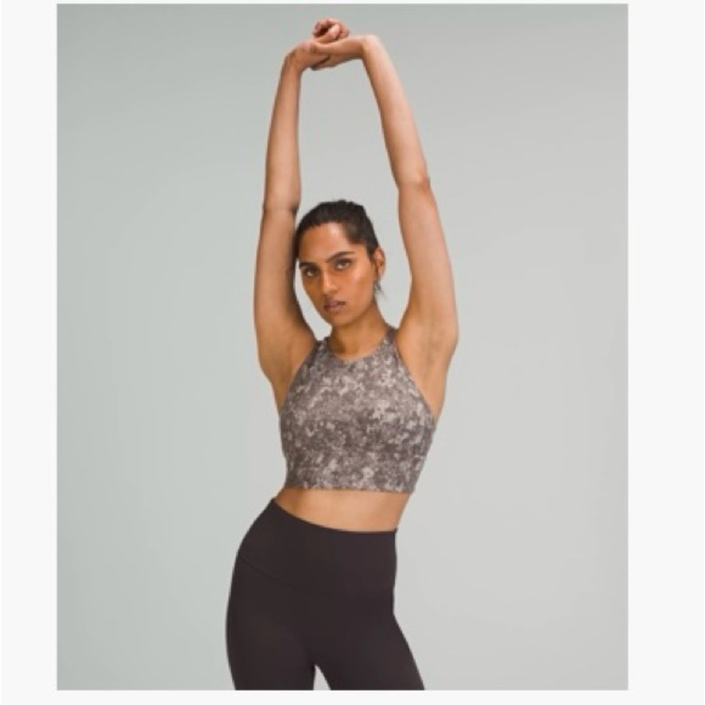 Lululemon Athletica Gray Camo wonder train sports bra